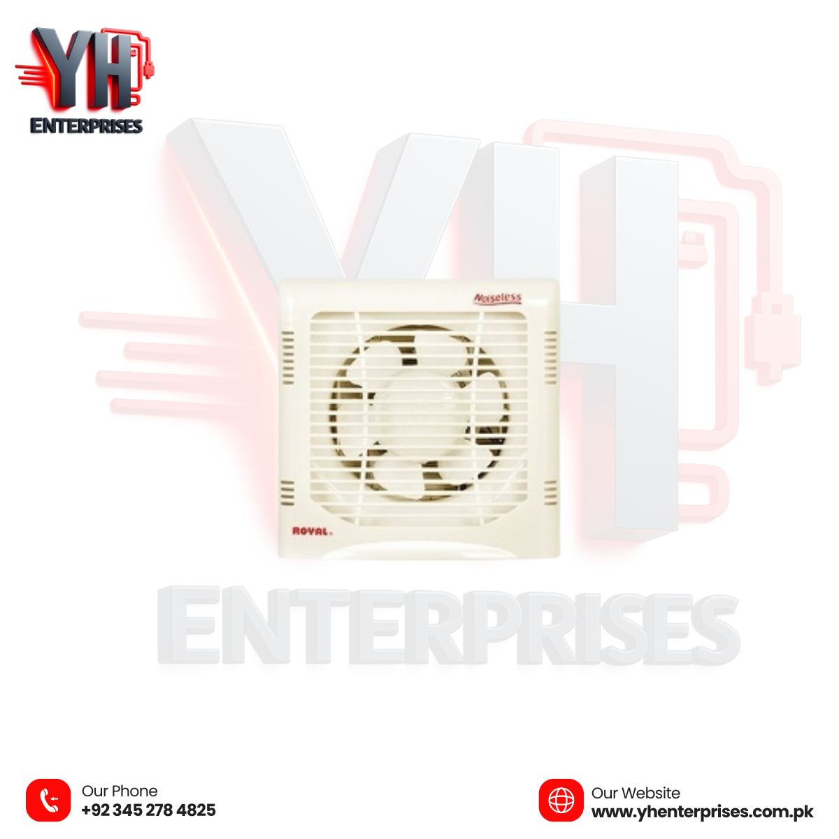 Royal Exhaust 6" Plastic Fan – Powerful Ventilation in Compact Size