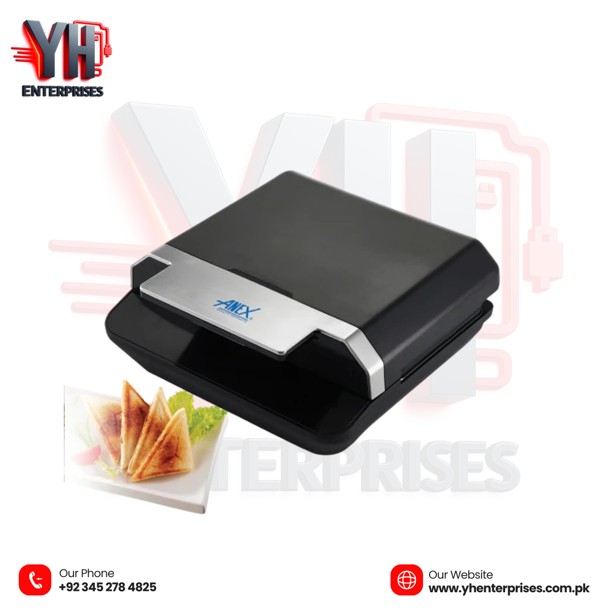 Anex AG-2046 Deluxe Sandwich Maker - YH Enterprises