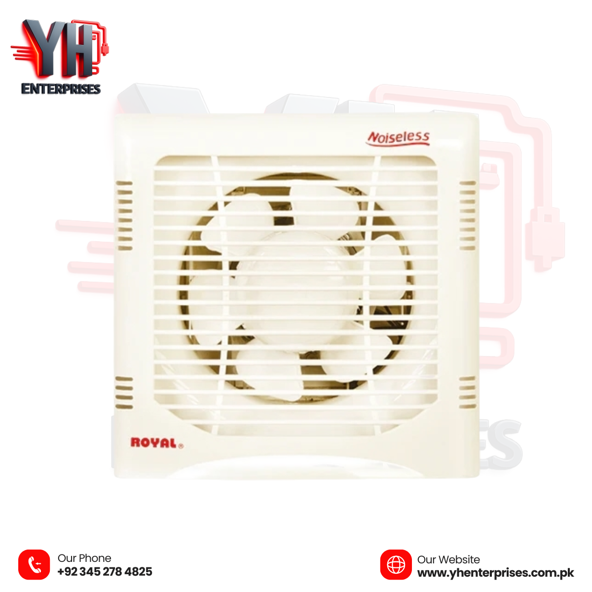 Royal Exhaust Plastic Fan – 10" (2-Way)
