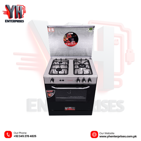 Crown Cooking Range 27-G – 3 Burner Gas Stove Compact Design • Efficient Cooking • Reliable Performance