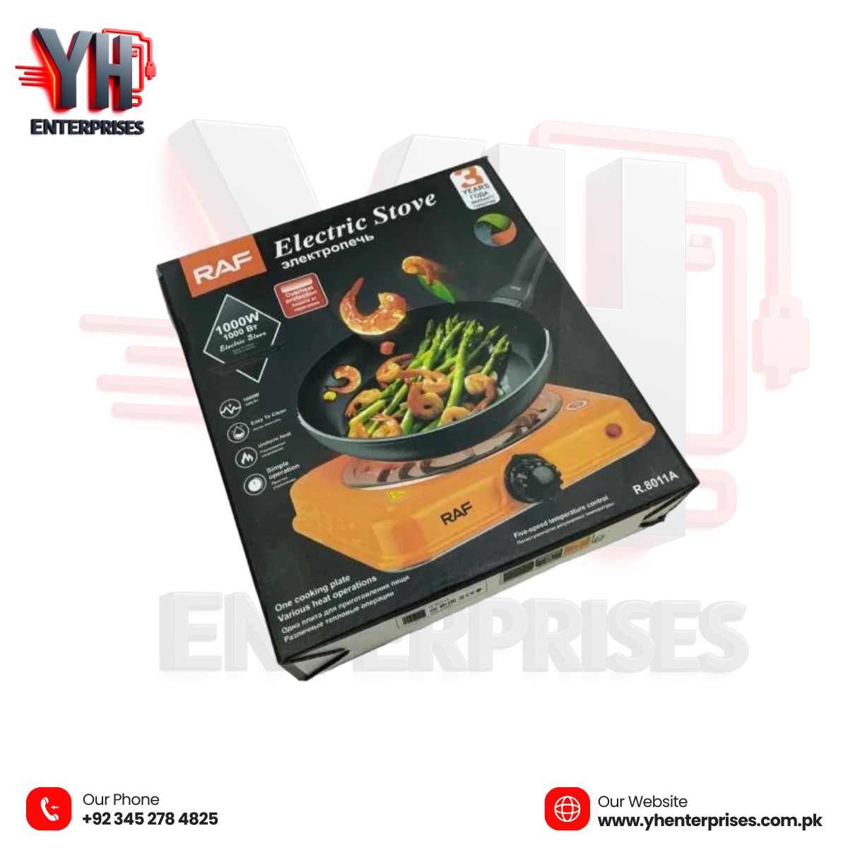 Electric Stove & Hot Plate & Cooker R.8011A