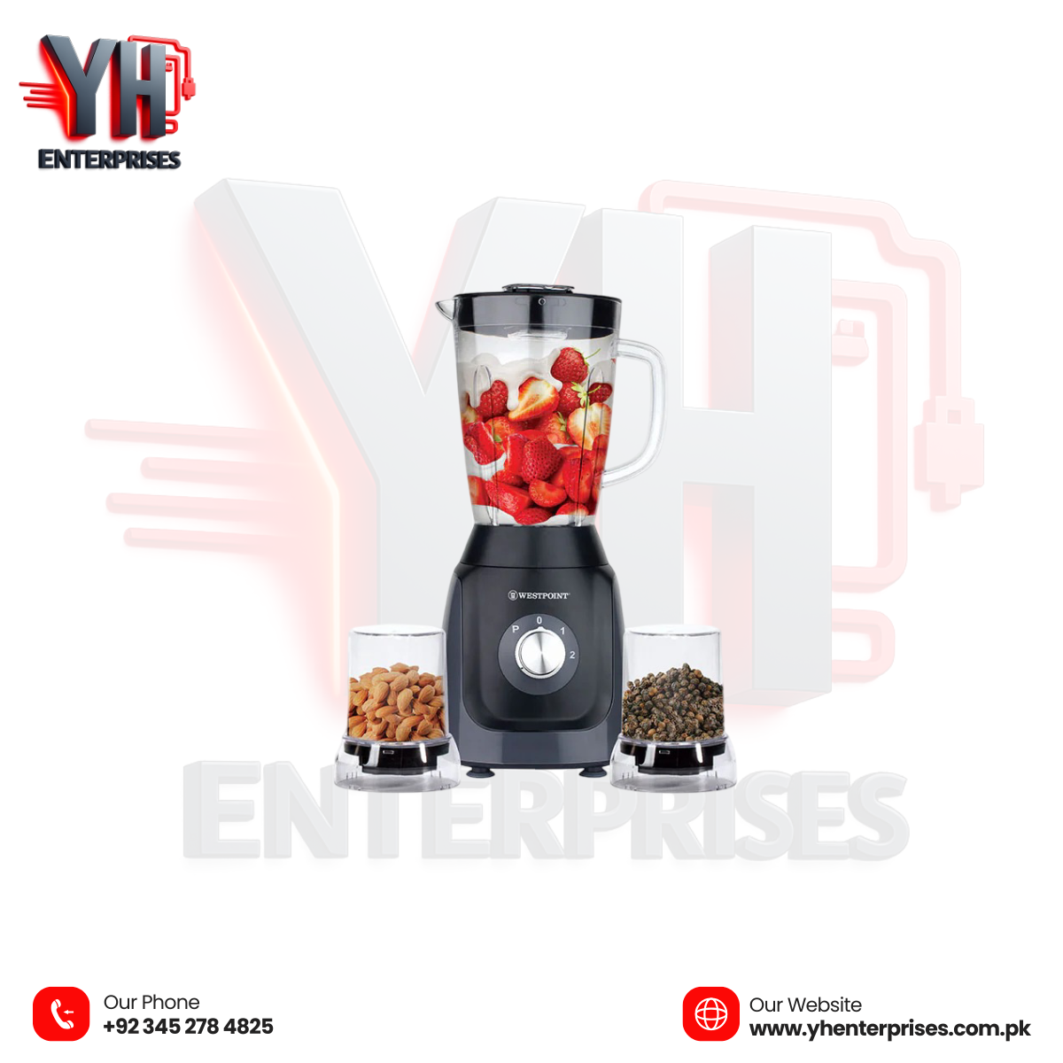 Westpoint WF-343 Deluxe Blender & Grinder – Blend, Grind & Enjoy!