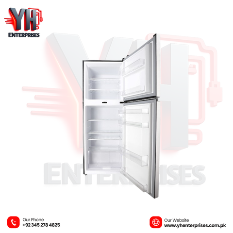 Dawlance 9178LF M-Chrome Metallic Silver Double Door Refrigerator Direct Cool | LVS Technology | Hybrid Cooling | Metallic Silver Finish