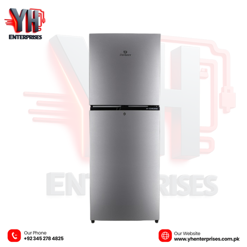 Dawlance 9178LF M-Chrome Metallic Silver Double Door Refrigerator Direct Cool | LVS Technology | Hybrid Cooling | Metallic Silver Finish