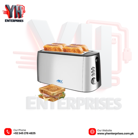 Anex AG-3005 4 Slice Long Slot Toaster – Power, Precision & Style