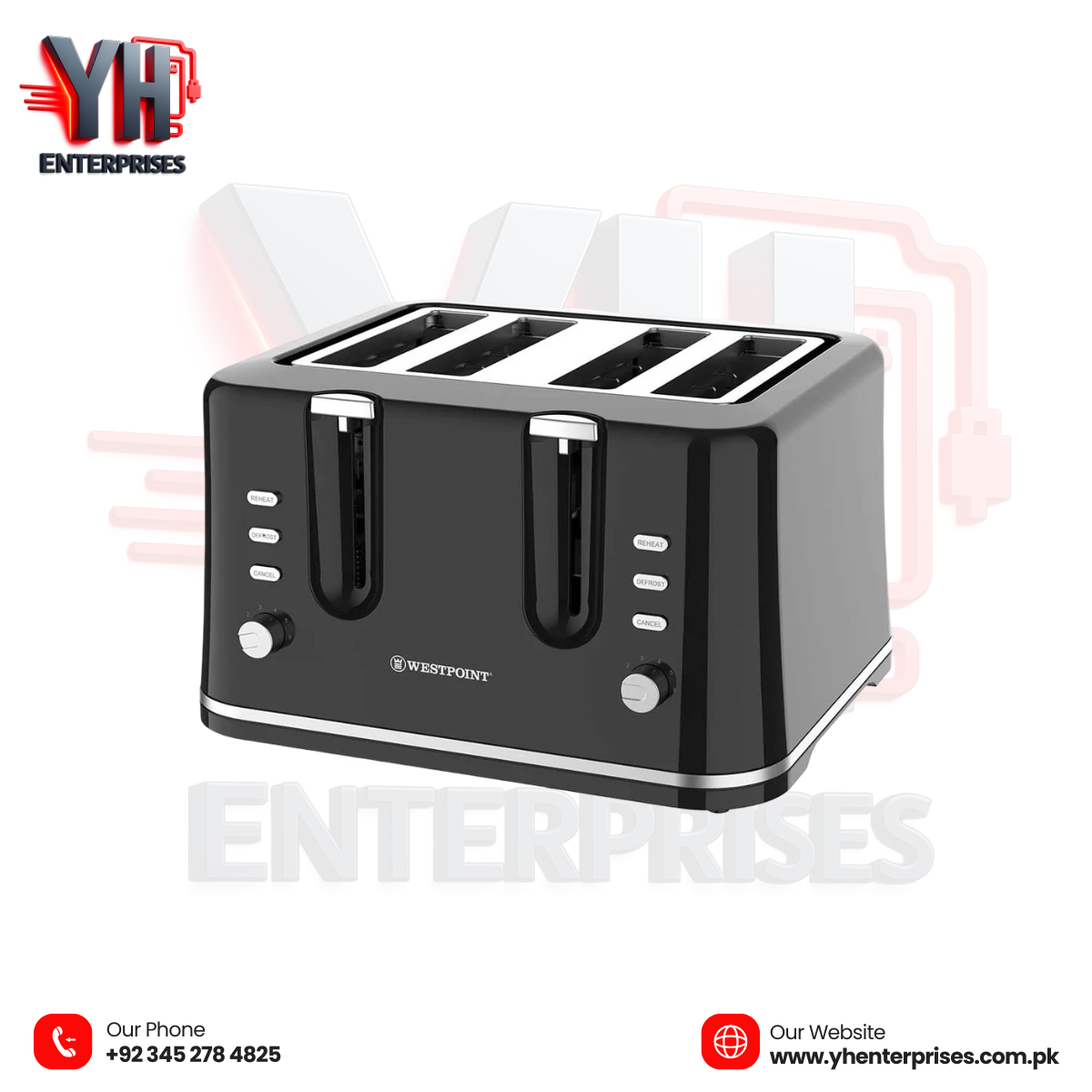 WestPoint WF-2563 Deluxe Pop-Up Toaster – Start Your Day with Perfect Toast!