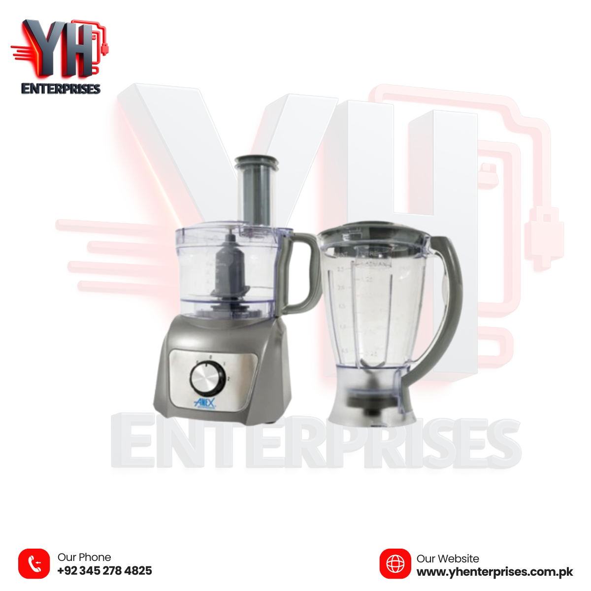 Anex AG-3045 Deluxe Chopper & Blender – Powerful, Versatile & Easy to Use