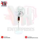 Sogo Rechargeable Floor / Pedestal Fan (JPN-633) Powerful Cooling with Long Backup & LED Lighting
