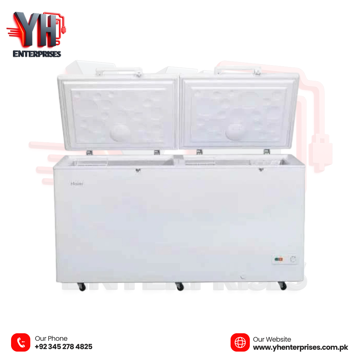 Haier HDF-545DD Double Door Deep Freezer – 545L Inverter Performance