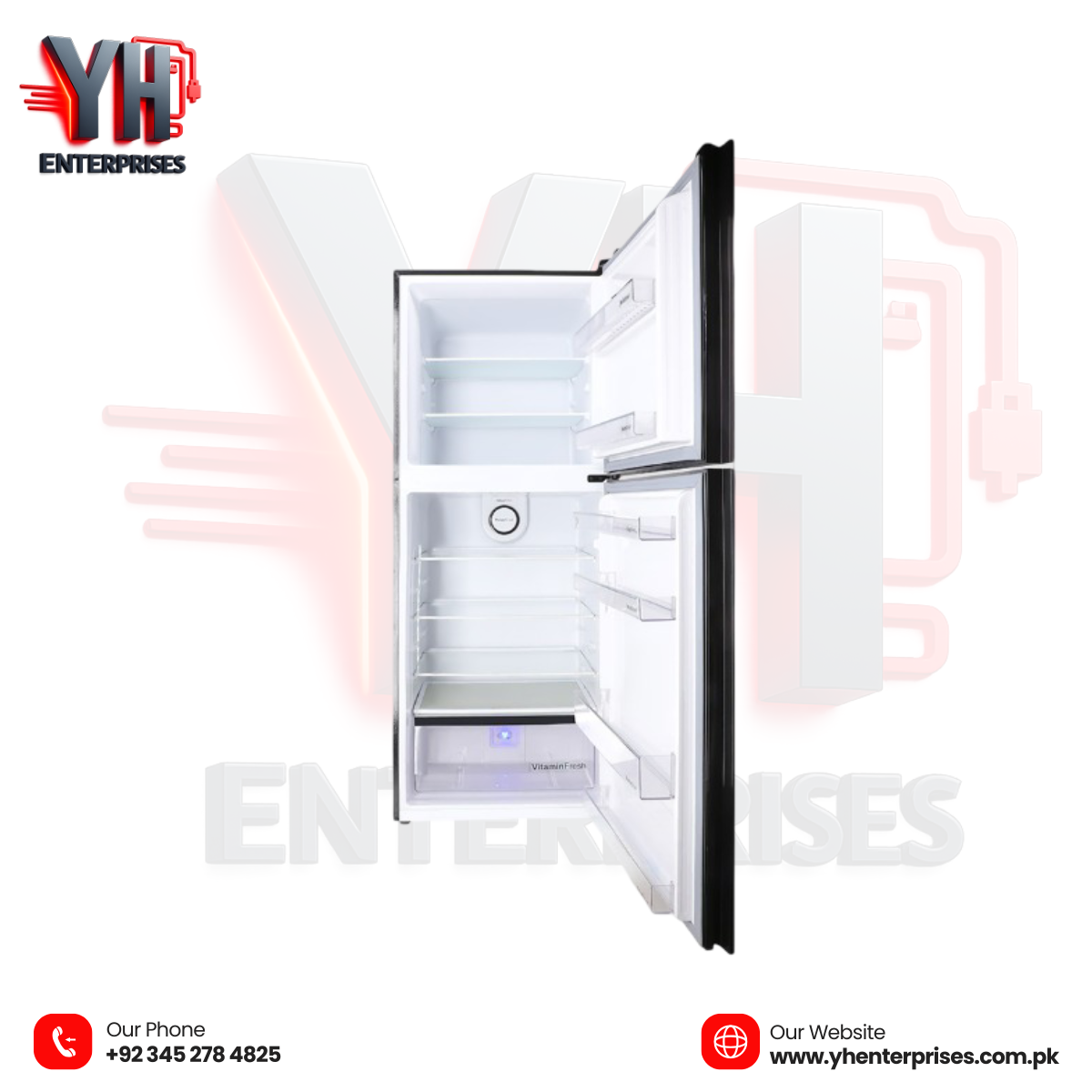 Dawlance 9193LF Avante+ Emerald Green Double Door Refrigerator Direct Cool | Inverter Technology | Top Mount | Emerald Green Glass Finish