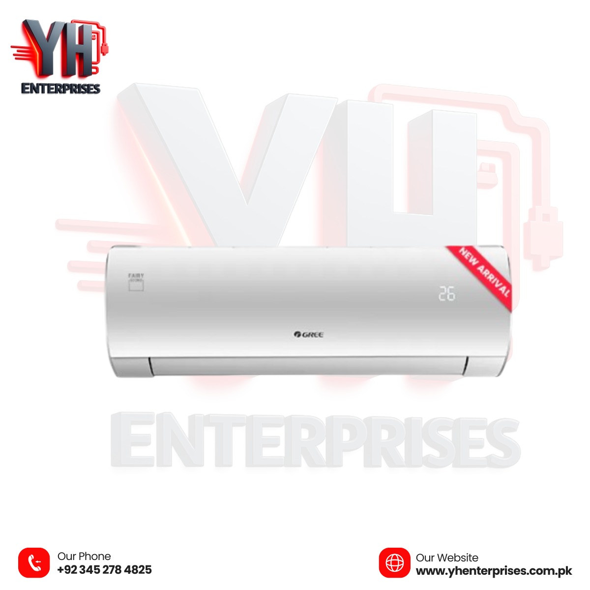 GREE 2 Ton Fairy Series Inverter Split AC – Model GS-24FITH6