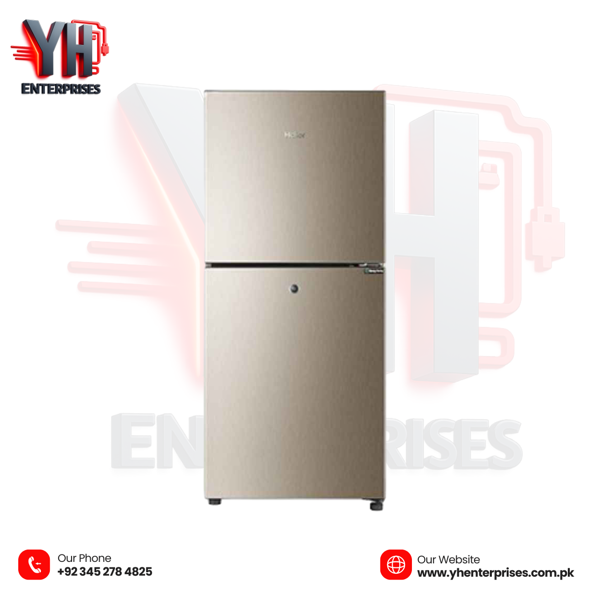 Haier Refrigerator HRF-216 EBS / EBD – Top Mount 9 Cu Ft | Brand Warranty