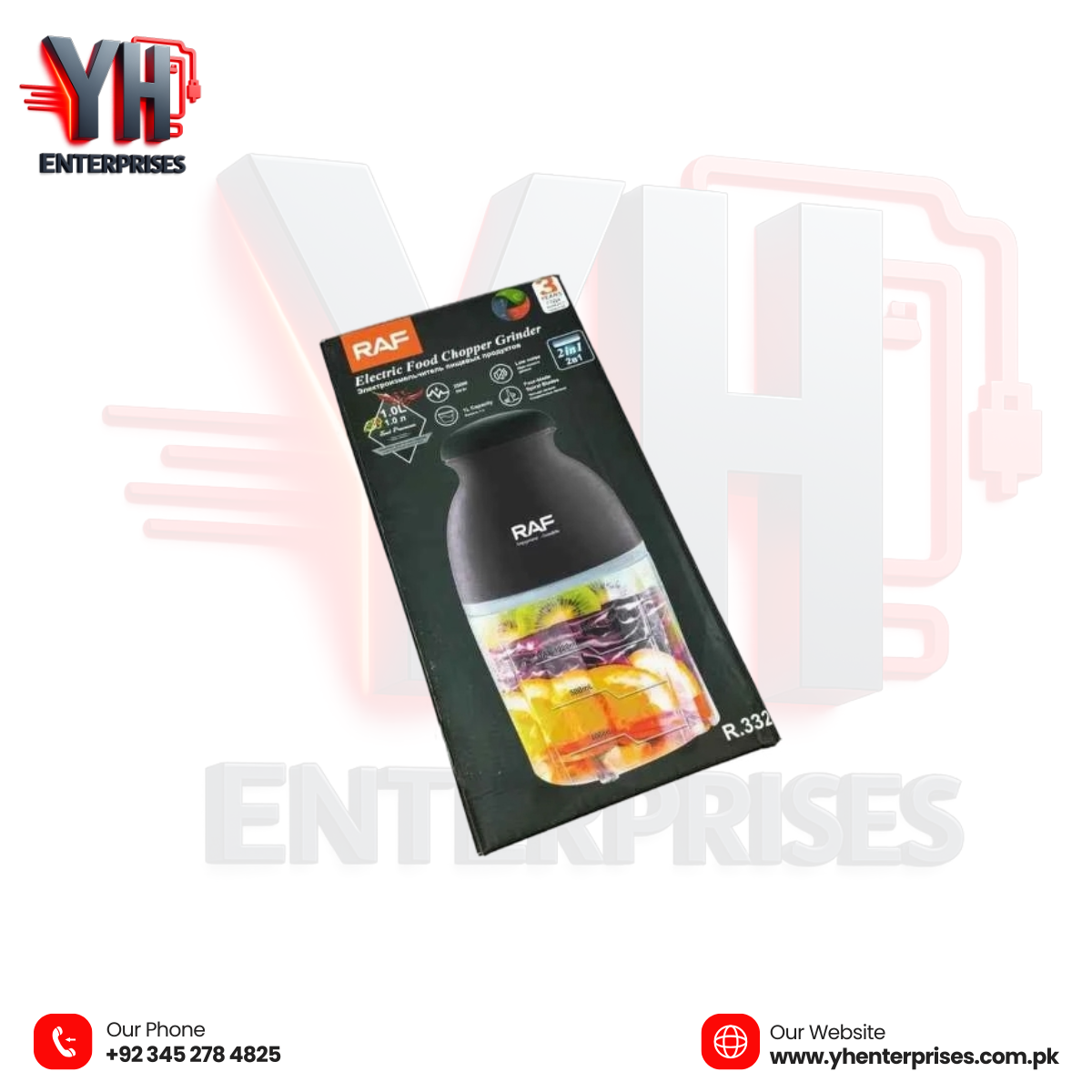 RAF 2-in-1 Electric Vegetable Chopper  R.332B