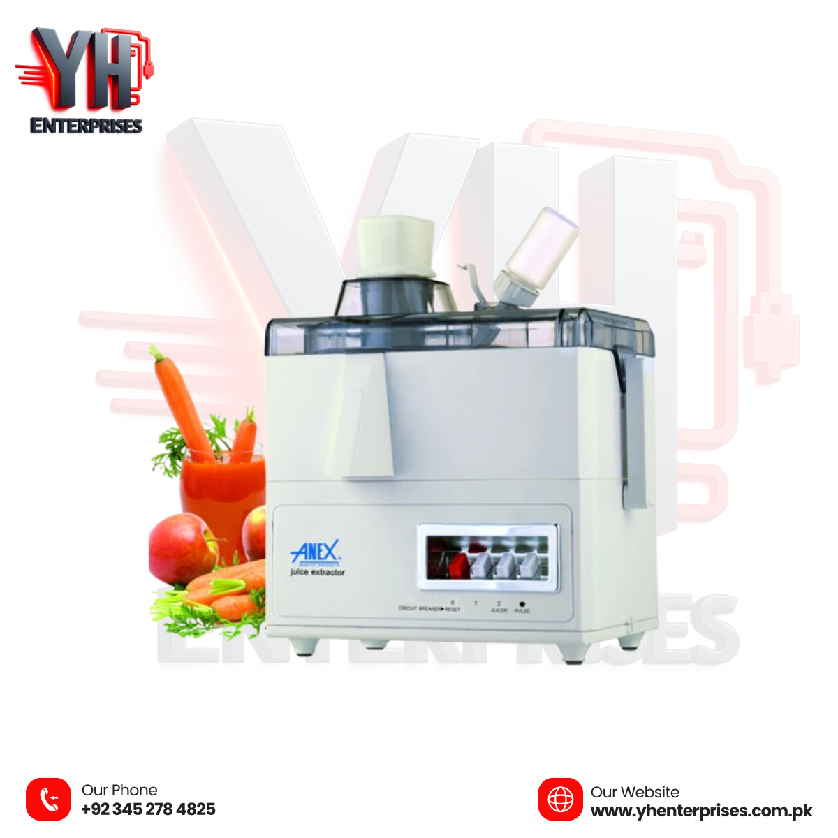 Anex AG-76 Deluxe Juicer 600W – Fresh Juice, Effortlessly