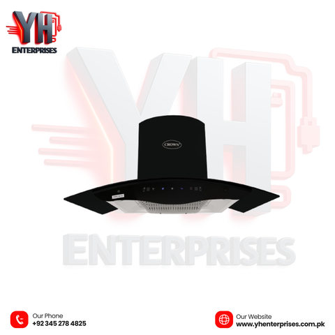 Crown Digital & Sensor Kitchen Hoods – 90(5) SENSOR, 75(5) Auto Clean, 70(5) DHBC, 60(5) Auto Clean Smart Technology • Powerful Suction • Effortless Cleaning • Modern Kitchen Design