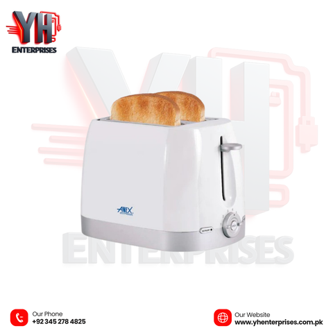 Anex AG-3018 Deluxe 2 Slice Toaster – Bun Warmer & Browning Control