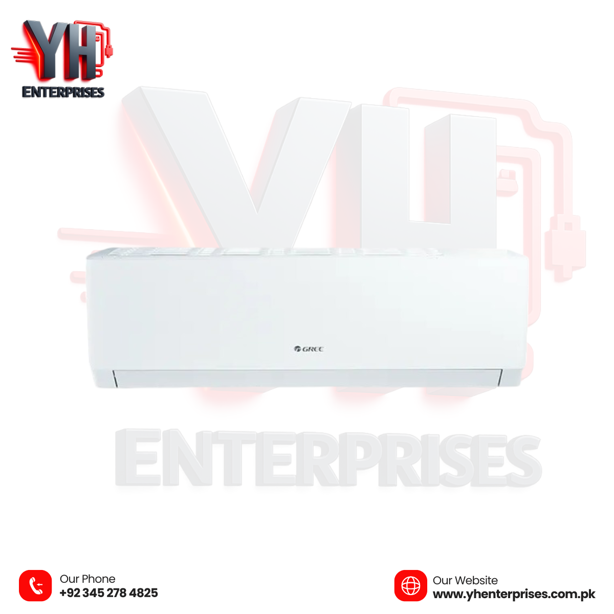 GREE 1.5 Ton Pular Series Inverter Split AC (WIFI) – GS-18FITH1