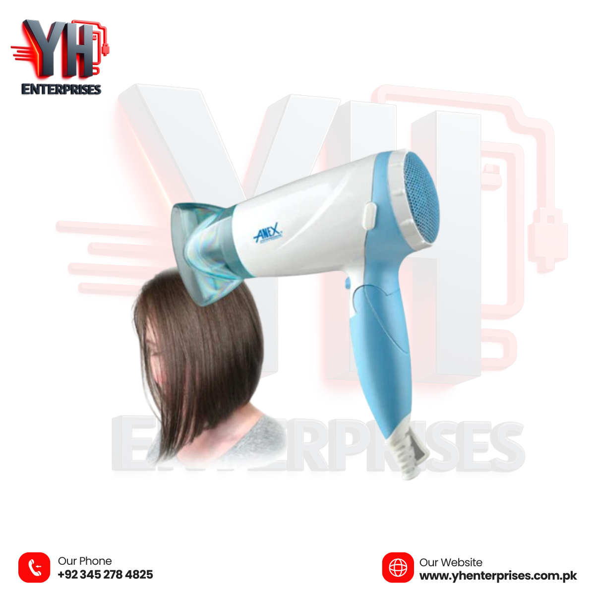 Anex AG-7004 Deluxe Hair Dryer – Salon-Quality Styling at Home
