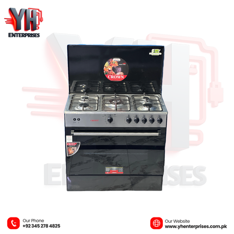 Crown Cooking Range 34M – 5 Burner Gas Stove Professional Power • Durable Build • Superior Cooking Control