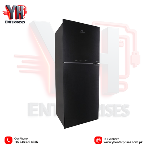 Dawlance 91999 Graze+ Gem Black Double Door Refrigerator Direct Cool | Inverter Technology | Top Mount | Gem Black Finish | WiFi+BLE Connectivity