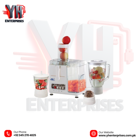 Anex AG-184GL Deluxe Juicer Blender Grinder Chopper – Maximum Power, Total Kitchen Solution