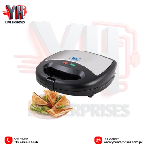 Anex Deluxe Sandwich Maker AG-1037 Hot & Crispy Sandwiches Every Time – Quick, Easy & Delicious!