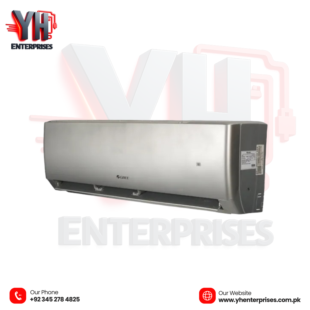 GREE 1.5 Ton Pular Series Inverter Split AC – GS-18PITH11 (Grey)