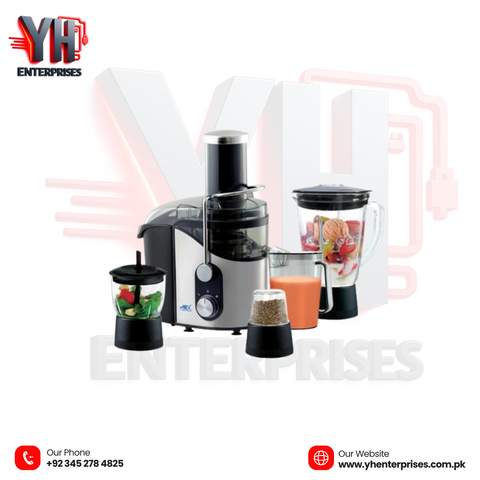 Anex AG-188 Deluxe Juicer Blender Grinder – High Power 800W Multi-Purpose Machine