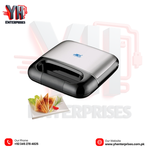 Anex Deluxe Sandwich Maker AG-2040 Perfectly Hot & Crispy Sandwiches – Safe, Fast & Delicious!