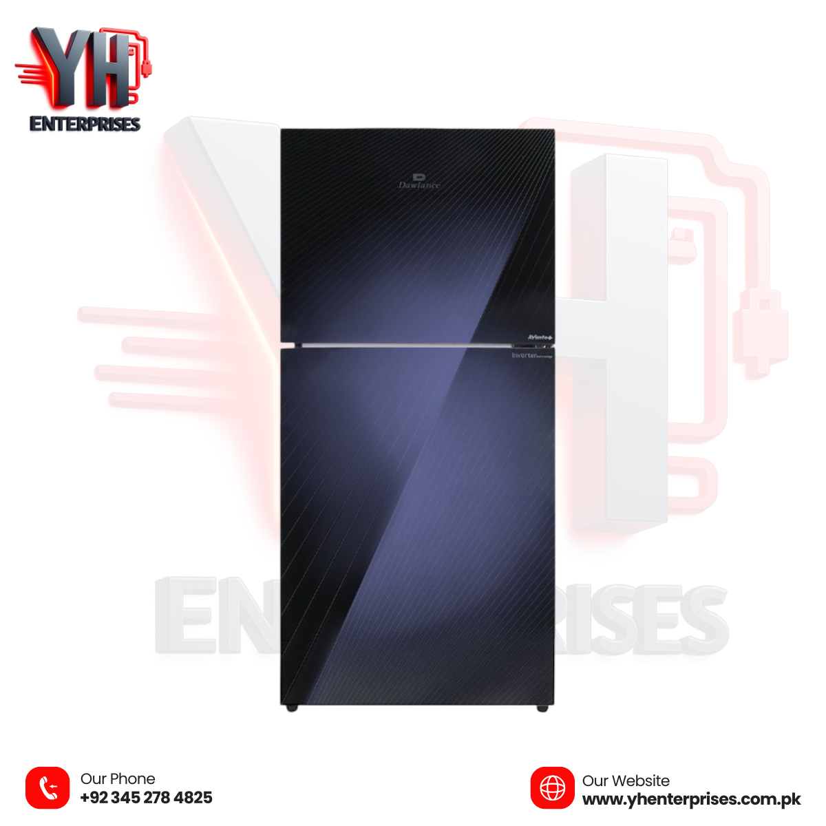 Dawlance 91999 Avante+ Platinum Silver Double Door Refrigerator Direct Cool | Inverter Technology | Top Mount | Platinum Silver Finish