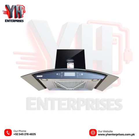 Crown Digital Kitchen Hoods – 90(15) & 75(15) | Cone Filter | Digital Touch Panel Smart Technology • Powerful Suction • Sleek Modern Design