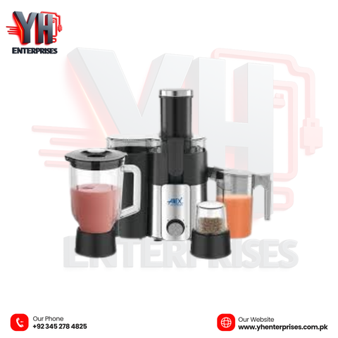 Anex AG-190 Juicer Blender Grinder 600W – Powerful 3-in-1 Kitchen Solution