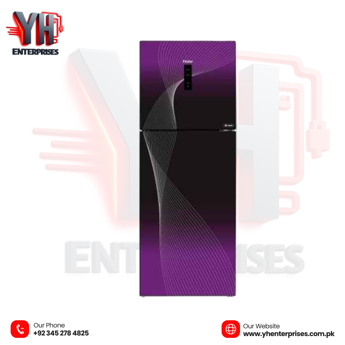 Haier Digital Inverter Fresh Refrigerator 20 CF (538 Liters) HRF-538IFPA – Purple | 10 Years Warranty