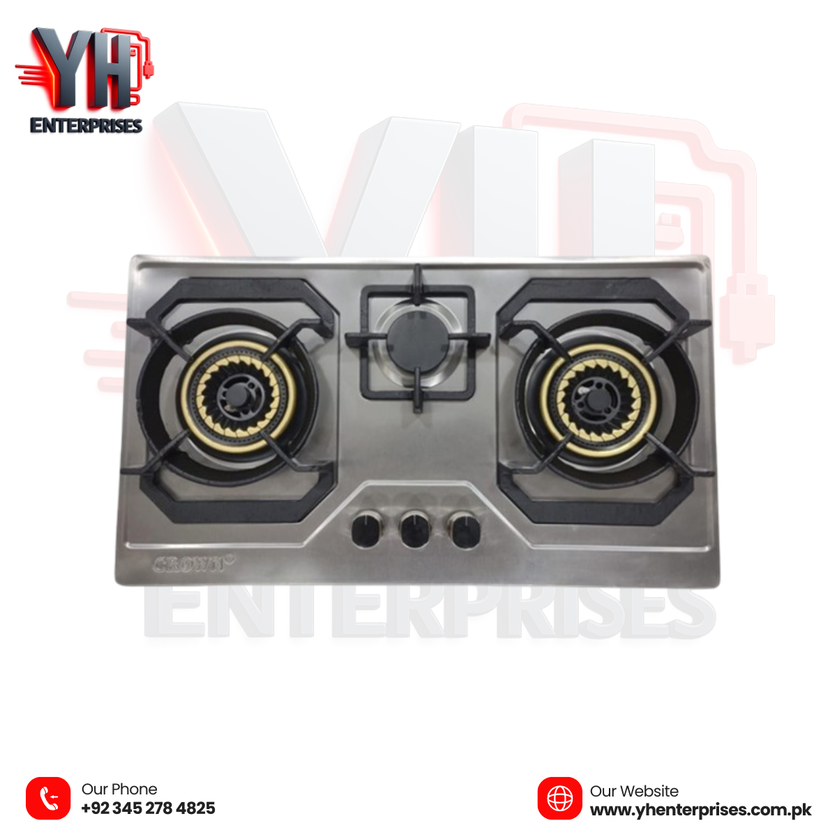 Crown Gas Built-in Hob CR-12s