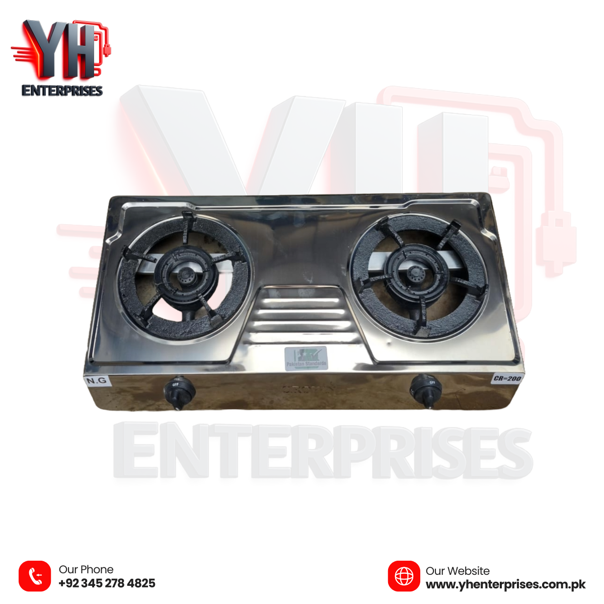 Crown CR-D200 Gas & LPG Stove – The Perfect Cooking Companion