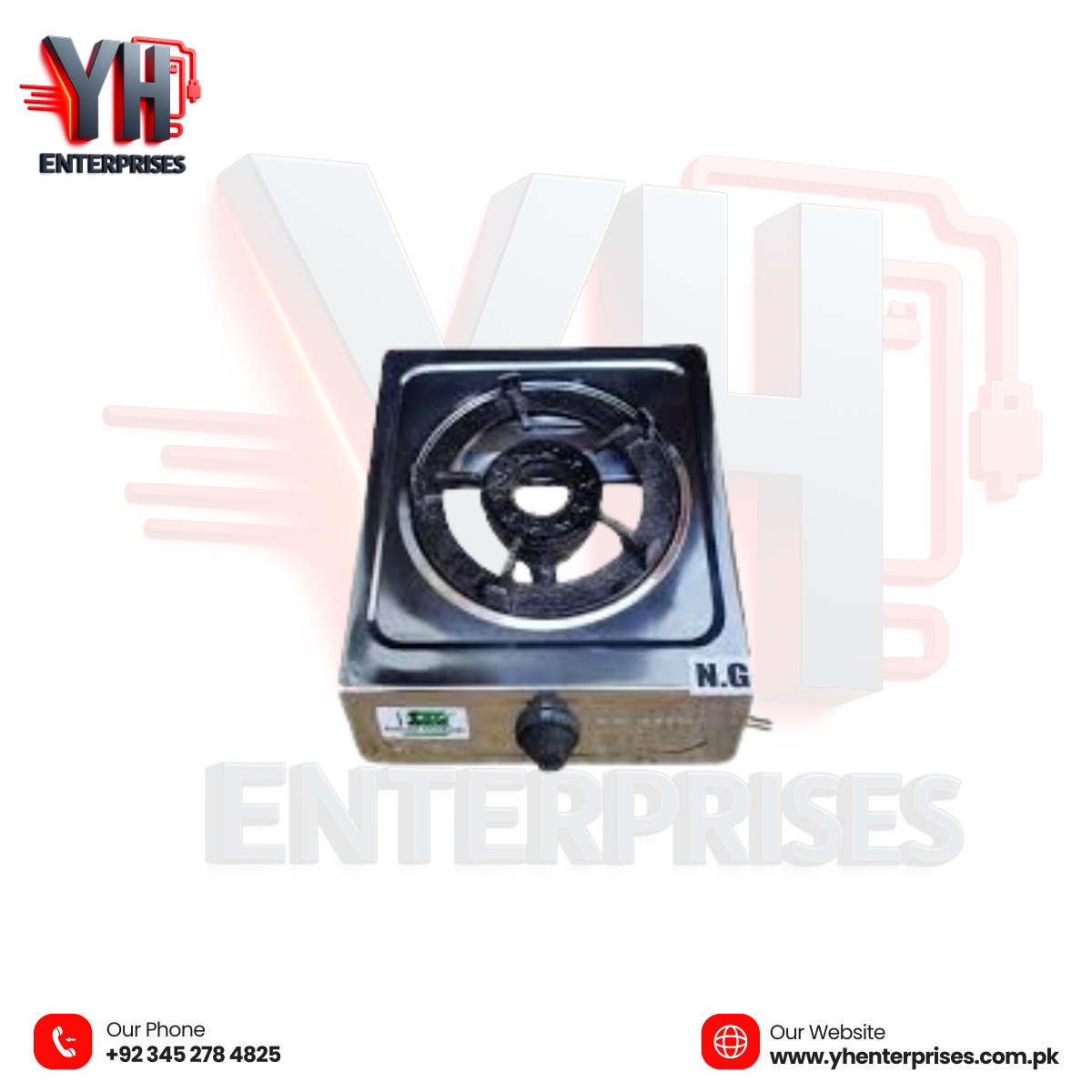 Crown CR-D700 Gas & LPG Stove – Stainless Steel Table Top Power • Safety • Style