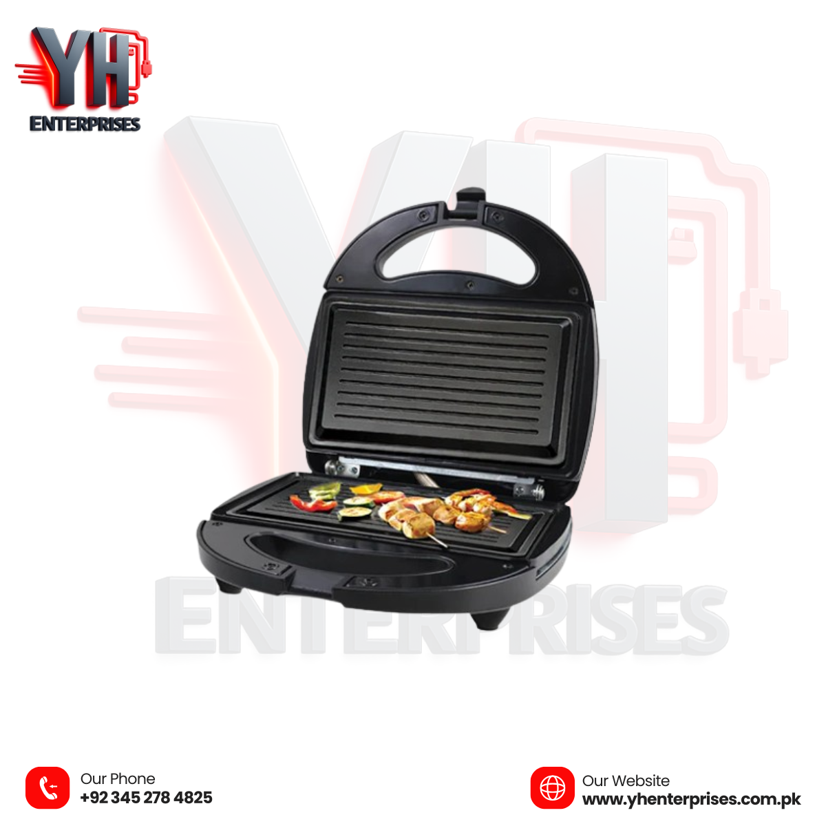 Anex AG-1039C Deluxe Sandwich Maker Hot & Tasty Sandwiches in Minutes – Quick, Crispy & Convenient!