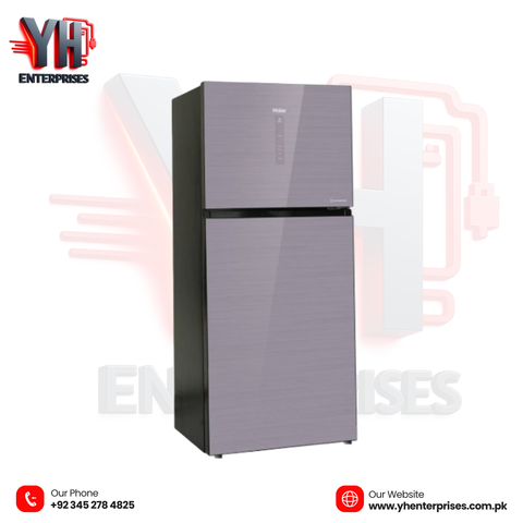 Haier Twin Inverter IOT Refrigerator HRF-538TIFGU1 | 18 Cu Ft / 508 Ltr | Silver Grey