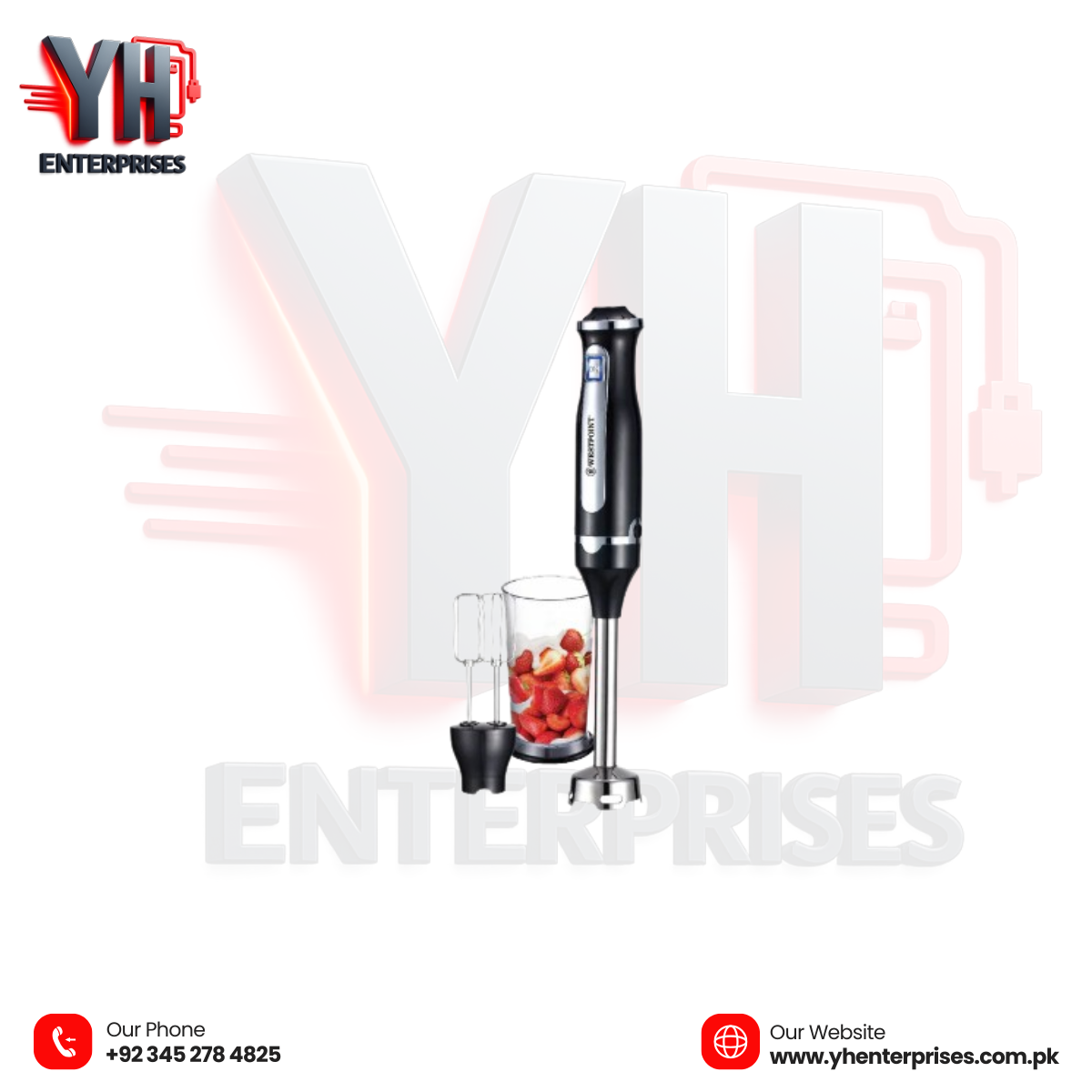 Westpoint Hand Blender 2 in 1 WF-9915 – Powerful 800W Dual-Function Blending