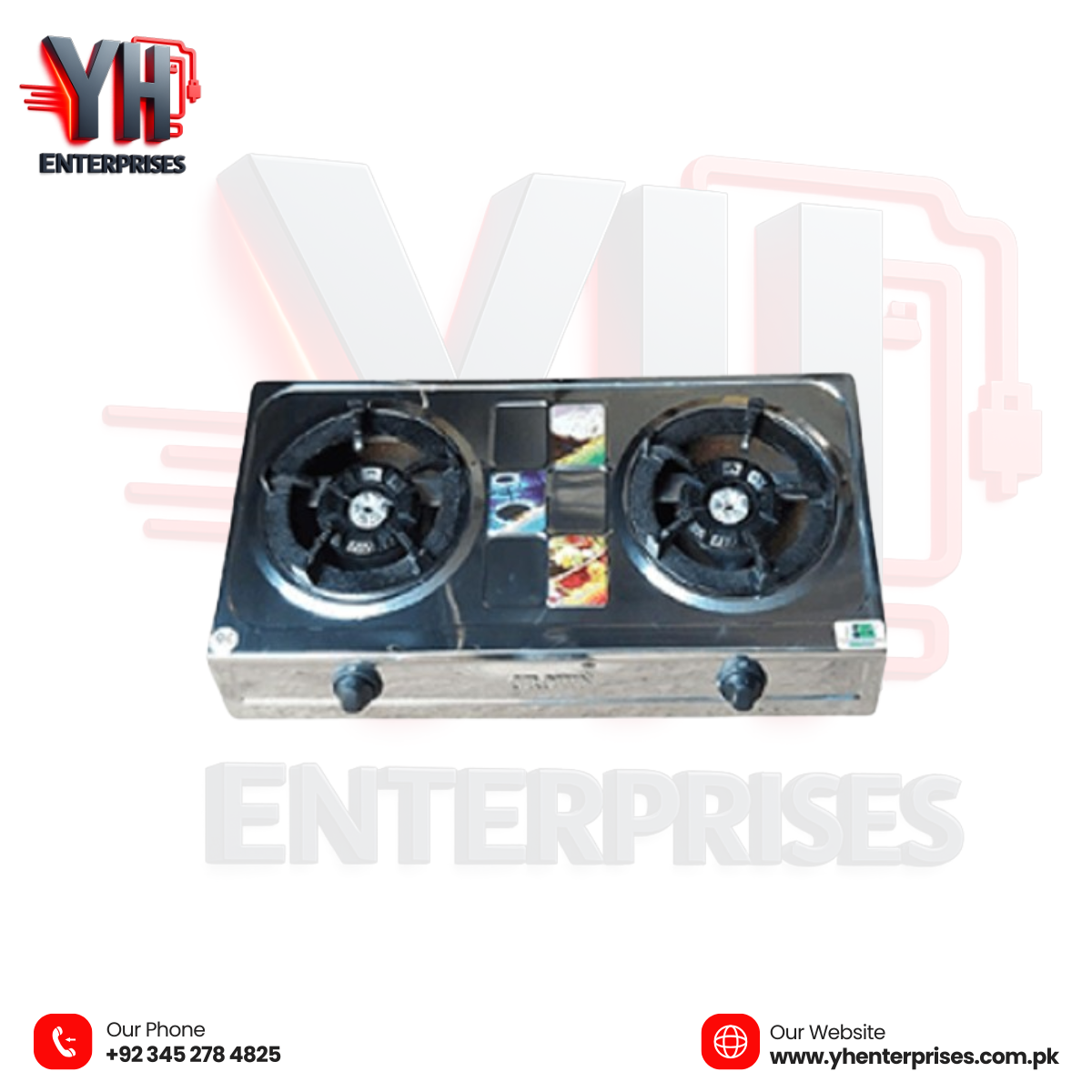 Crown CR-D500 Gas & LPG Stove – The Perfect Choice for Culinary Enthusiasts