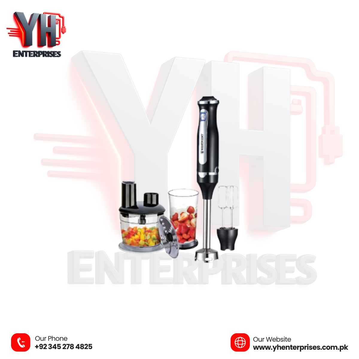 Westpoint Hand Blender 3 in 1 WF-9916 – Powerful 800W Multipurpose Kitchen Blender