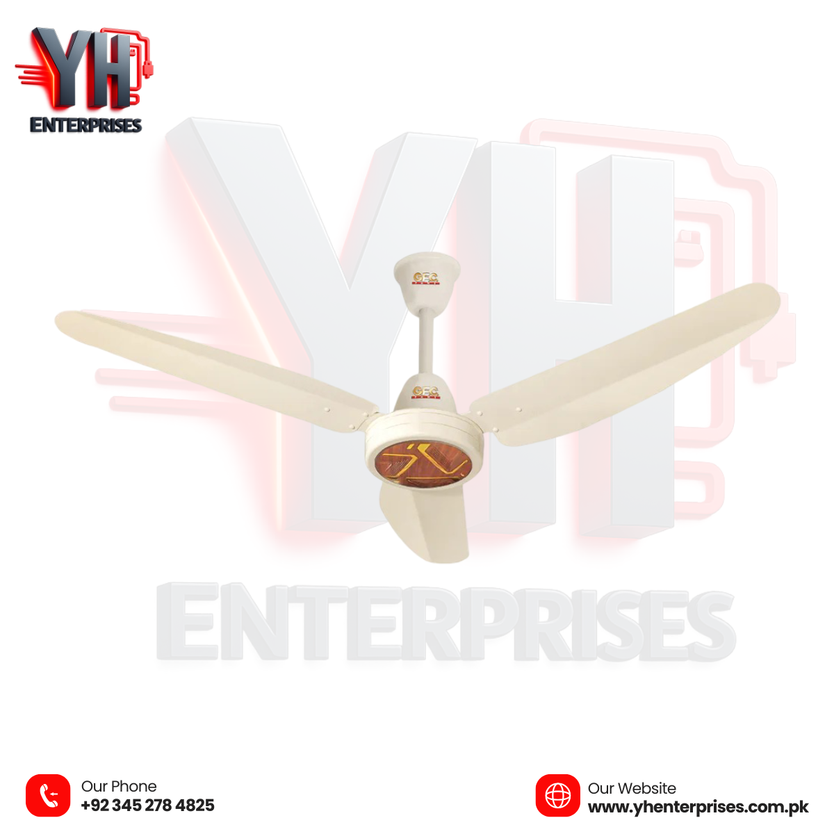 GFC Aeromax AC/DC Ceiling Fan – Smart Power, Maximum Air