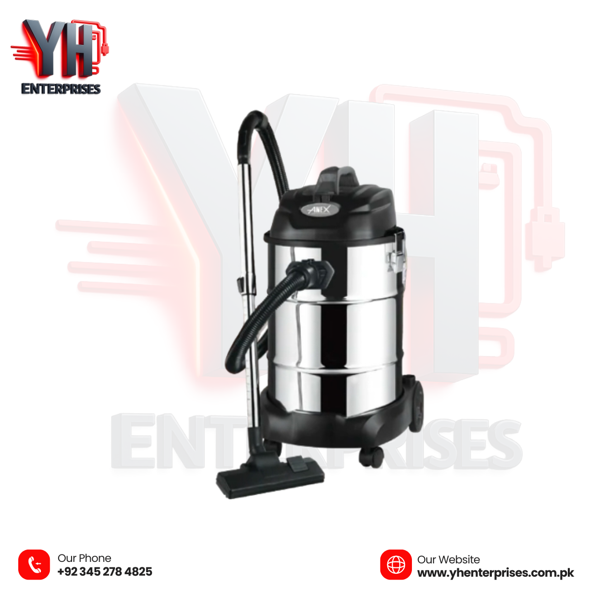 Anex AG-2099EX Deluxe Vacuum Cleaner – Powerful, Lightweight & Multi-Surface