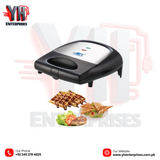 Anex AG-2138 Deluxe 3-in-1 Sandwich Maker – Sandwich, Waffle & BBQ Grill