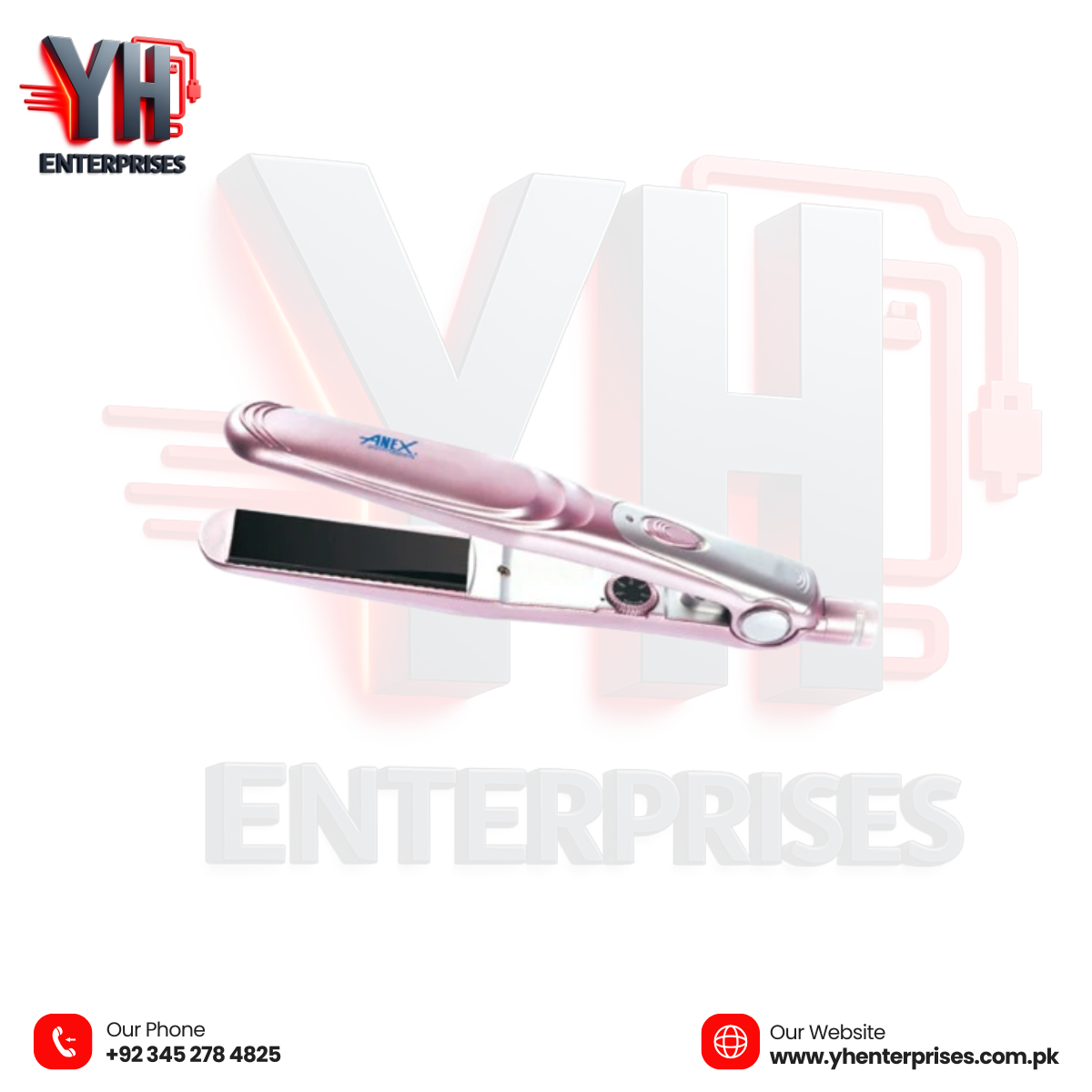 Anex AG-7034 Hair Straighter – Sleek, Smooth & Salon-Ready