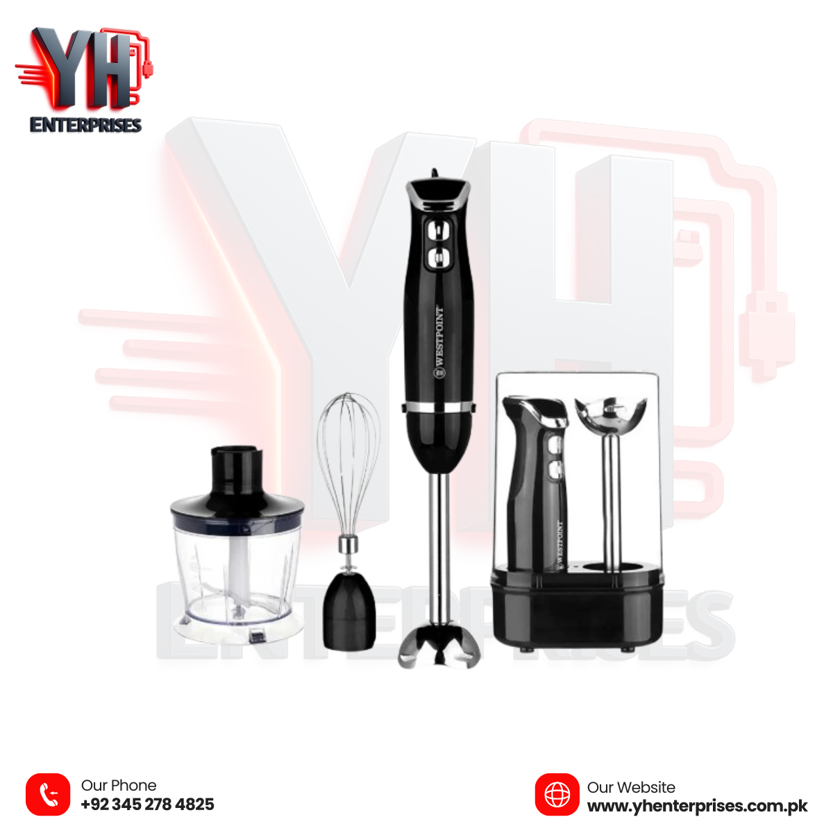 Westpoint Hand Blender 3 in 1 WF-9816 – Deluxe Multi-Function Kitchen Blender
