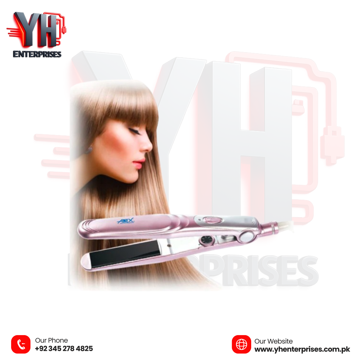 Anex AG-7034 Hair Straighter – Sleek, Smooth & Salon-Ready