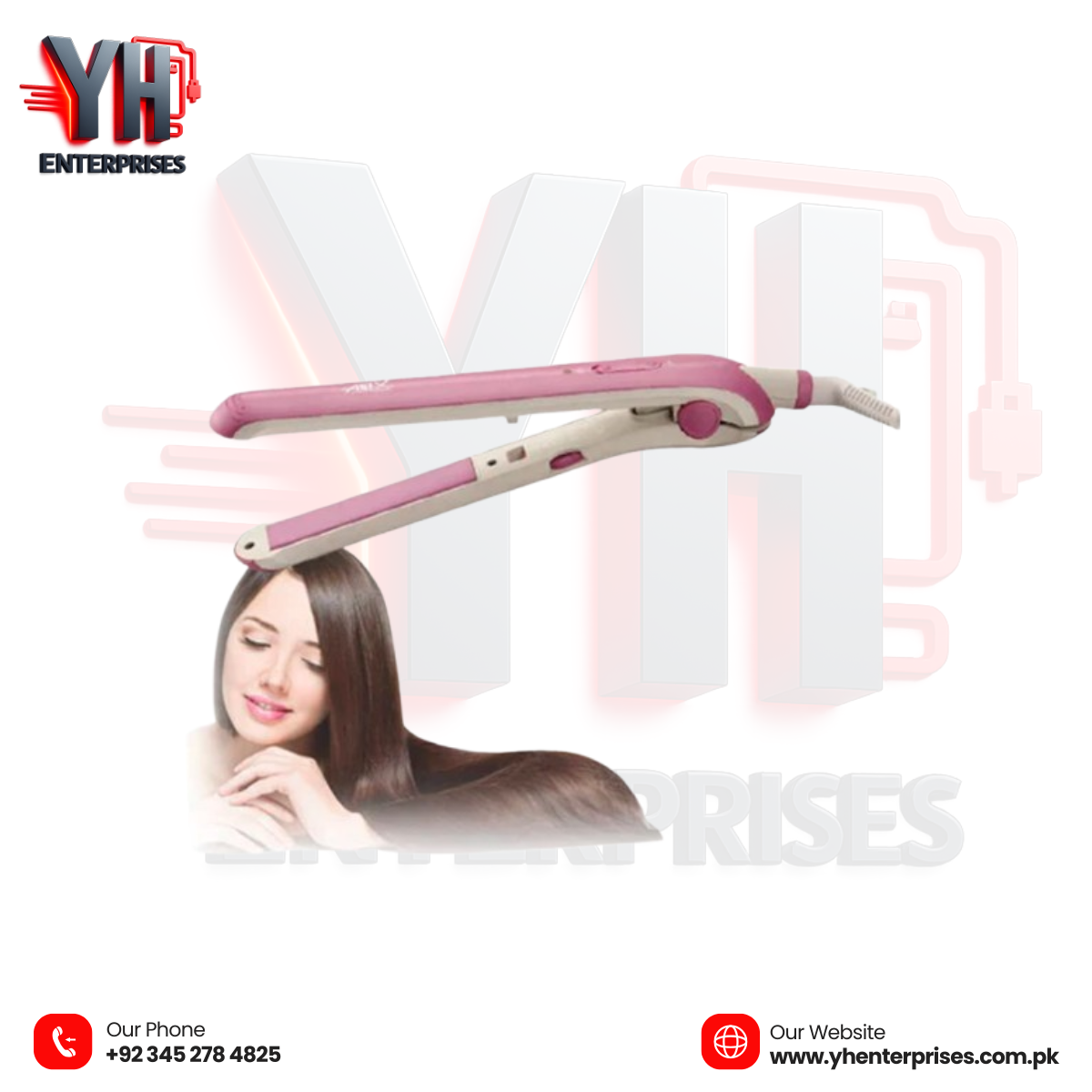 Anex AG-7035 Deluxe Ceramic Hair Straightener – Smooth, Shiny & Salon-Ready