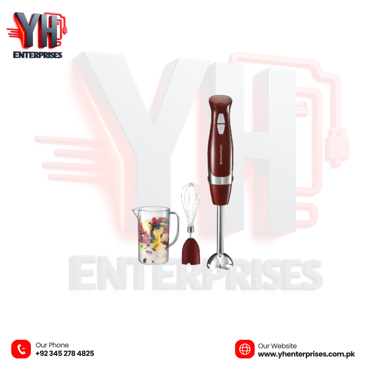 Westpoint Hand Blender 2 in 1 WF-9715 – Powerful 600W Multipurpose Kitchen Blender