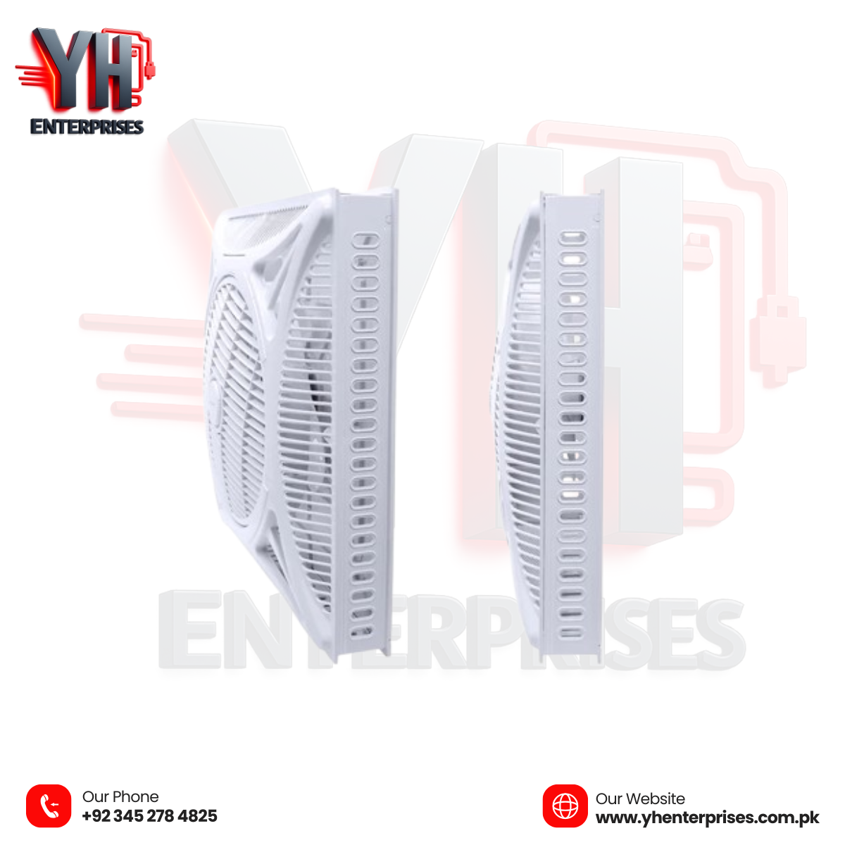 Voldam Innovative European Design Ceiling Fan 14" Open Inverter Technology • 30 Watts • Super Slim & Energy Saving